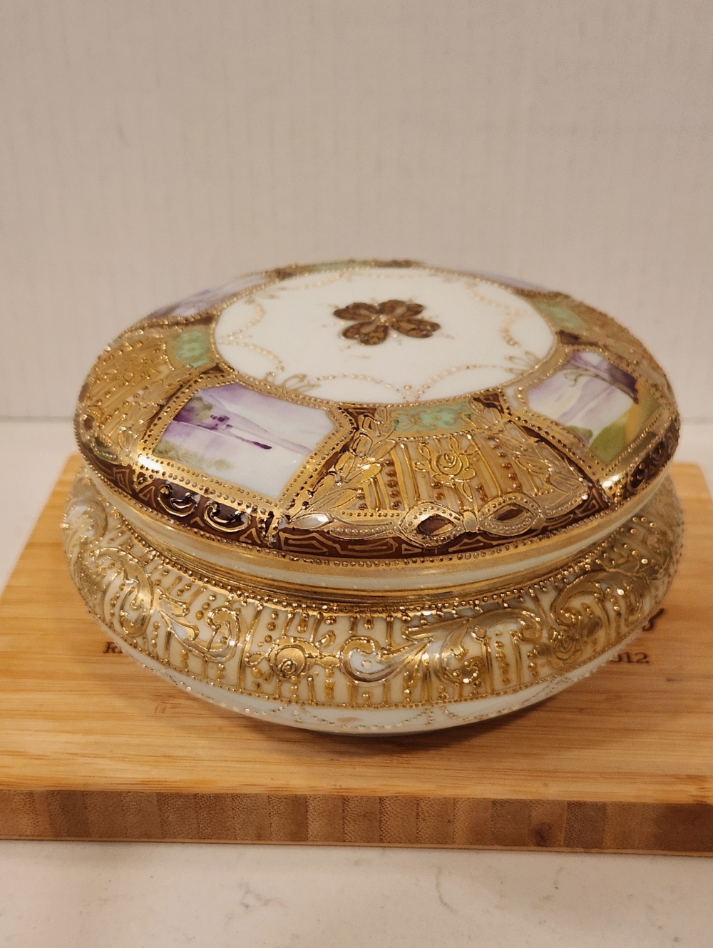 Nippon Hand Painted Trinket Dish